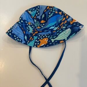 4/20$ UV SKINZ Reversible Ocean-Themed Toddler Bucket Hat Sun Hat size 3T